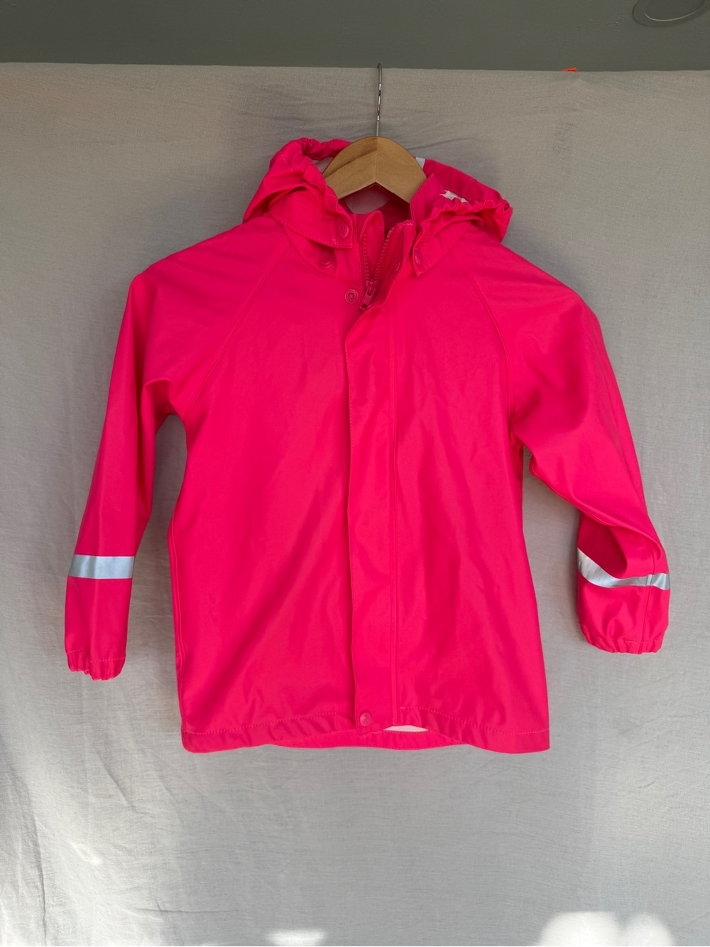 Reima Lampi - Kids' Rubber Rain Jacket Bright Pink 122 cm 7Y